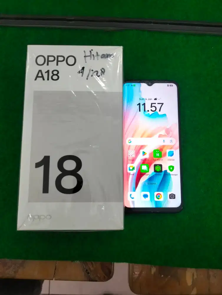 oppo A18 ram 4/128gb lengkap mulus