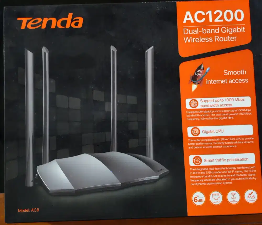 Router wifi Tenda AC8