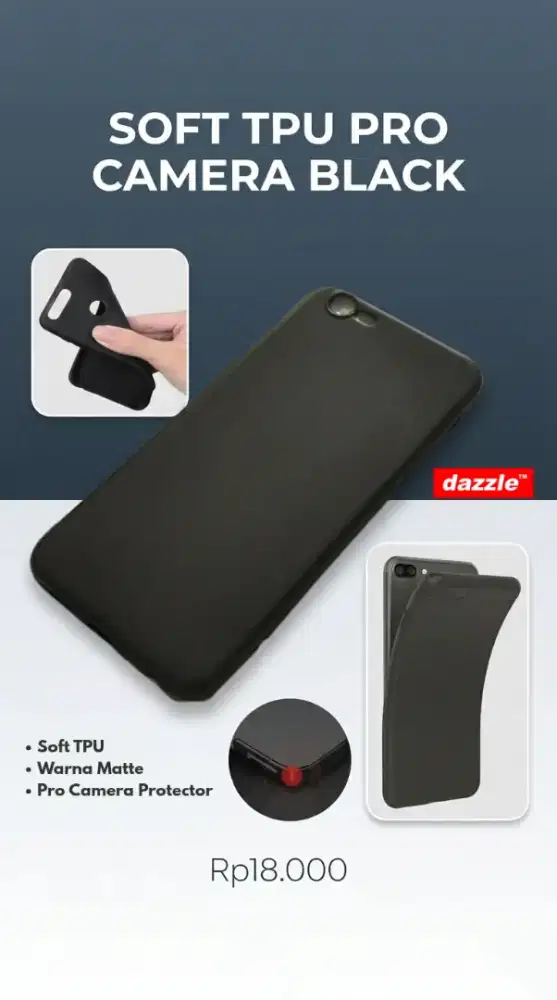 Soft TPU Pro Black Camera