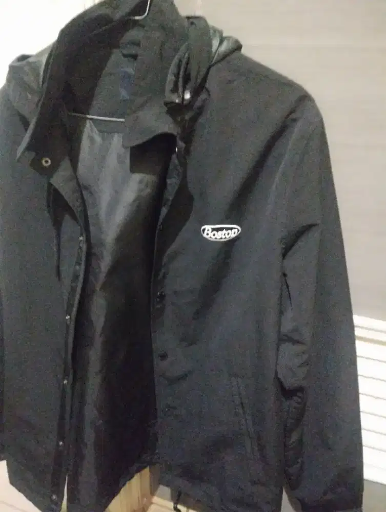 jual jaket polham boston size M / 95 warna hitam