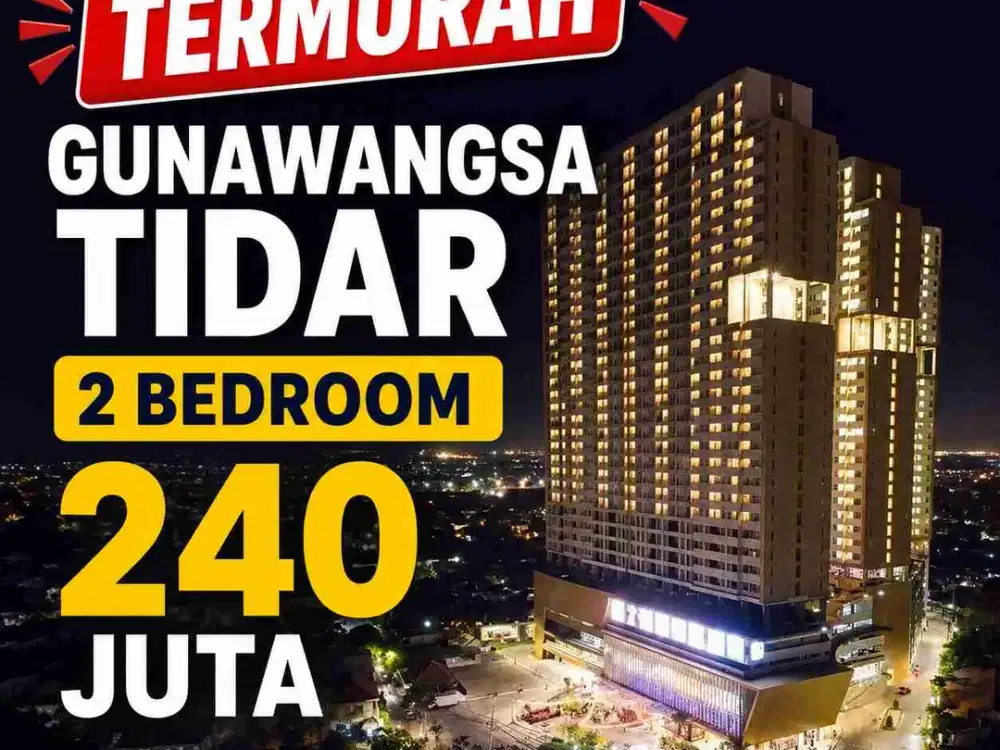 240 Juta‼️Apartemen Gunawangsa Tidar 2 BR