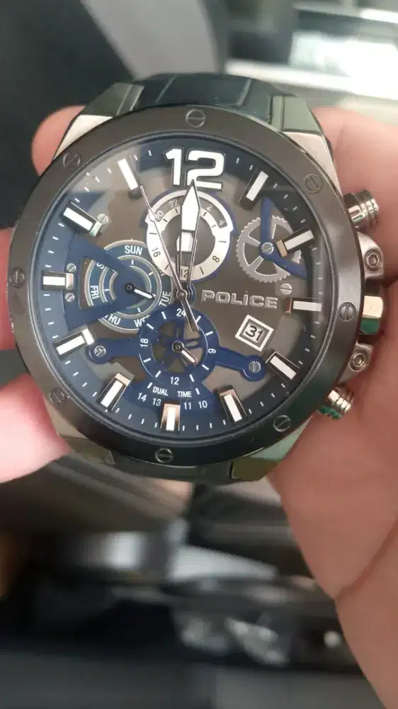Jam tangan Pria merk Police 15711J, Original.