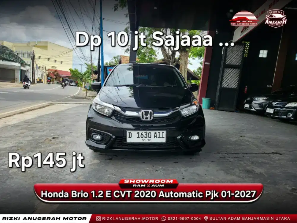 Dp ringan Honda Brio Satya 1.2 E CVT 2020 Automatic AT