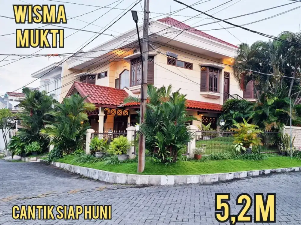 ‼️CANTIK SIAP HUNI‼️ RUMAH  WISMA MUKTI KLAMPIS SEMOLO SURABAYA TIMUR BAGUS TERAWAT. DEKAT MANYAR, MERR, KAMPUS, KERTAJAYA, NGINDEN, DHARMAHUSAD, Dll