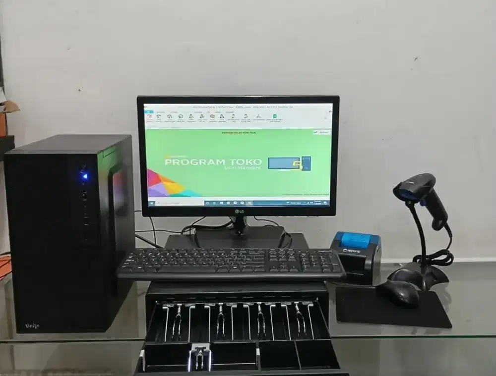 PAKET KOMPUTER KASIR TOKO MINIMARKET APOTEK BENGKEL BUTIK DLL