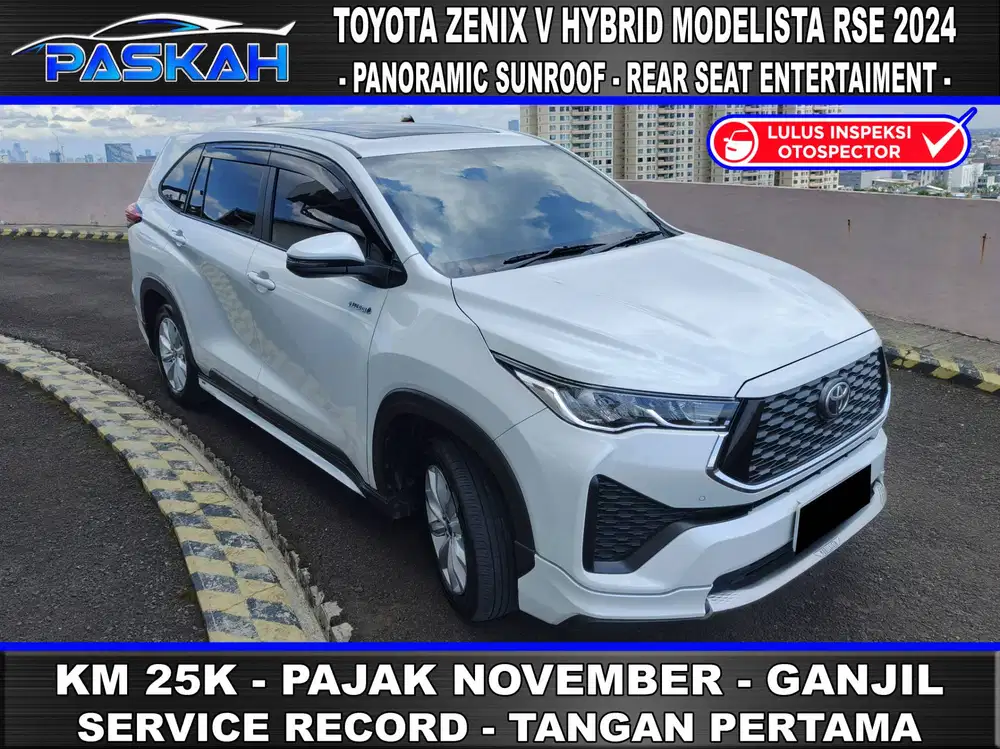 Bunga=4% KM=25rb Zenix V Hybrid Hev Modelista RSE 2024 November Ganjil