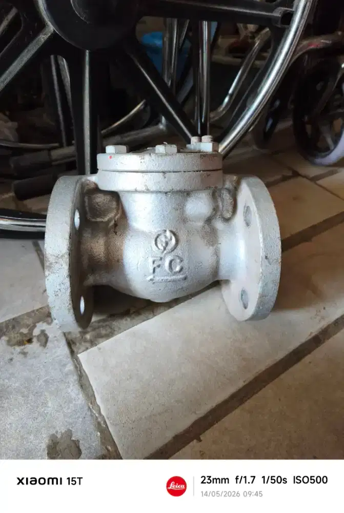 BAHAN SWING CHECK VALVE CAST IRON 2 INCH 10K BEKAS SEKEN