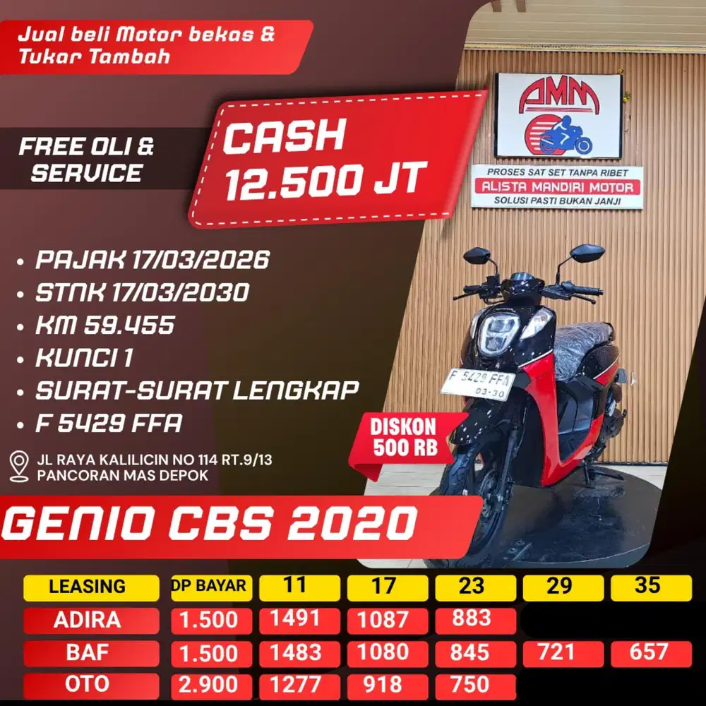 GENIO CBS 2020 CASH / KREDIT ALISTA