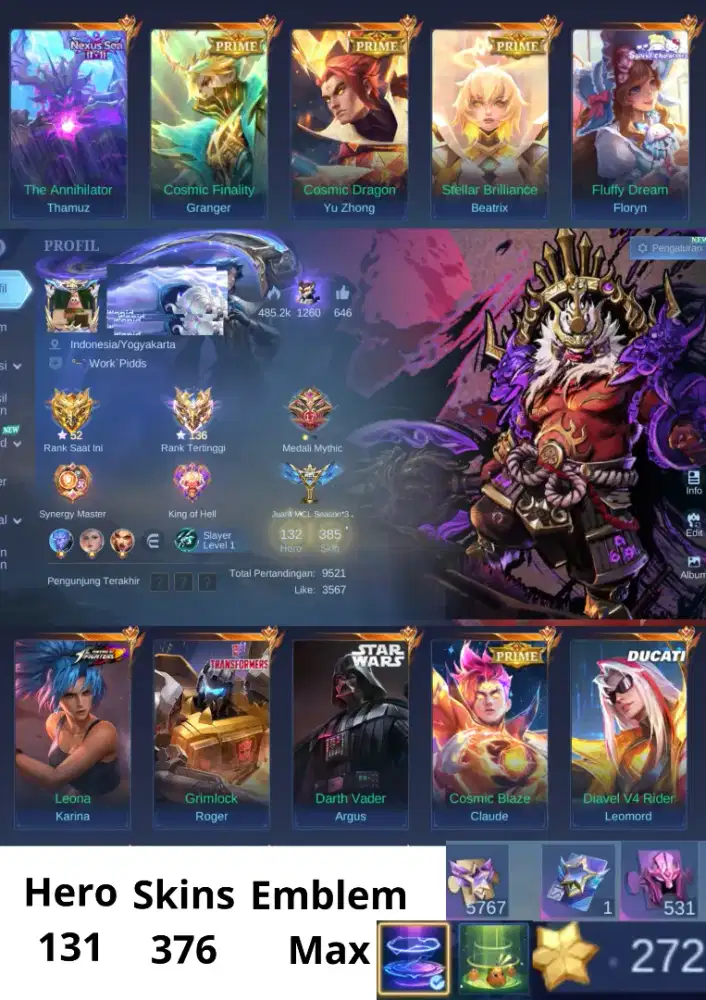 Akun Mobile Legends
