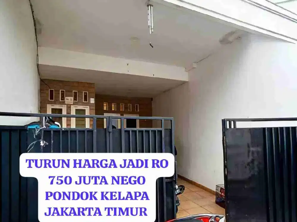 rumah 1 lantai siap huni di pondok kelapa duren sawit