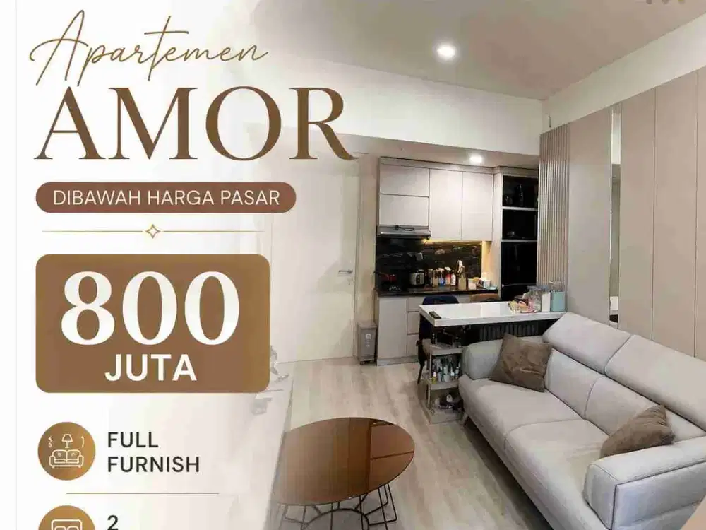 Termurah, Interior Baru Gress‼️Apartemen Amor Pakuwon City