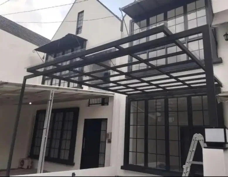 Pembuatan Kanopi Tempered Glass