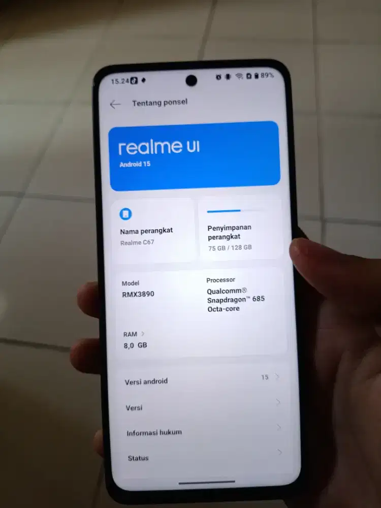 Realme c67 4g ram 8+8gb/128gb