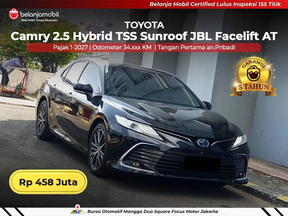 [ LOW KM ] Toyota Camry 2.5 Hybrid TSS Sunroof JBL Facelift 2021/2022