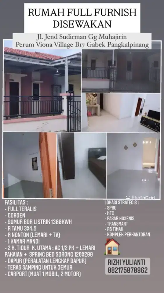 Disewakan / Dijual Rumah Full Furnish