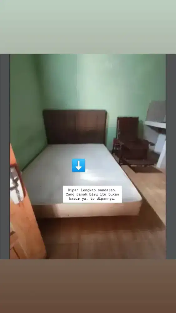 Jual dipan utuh sandaran, kondisi layak pakai