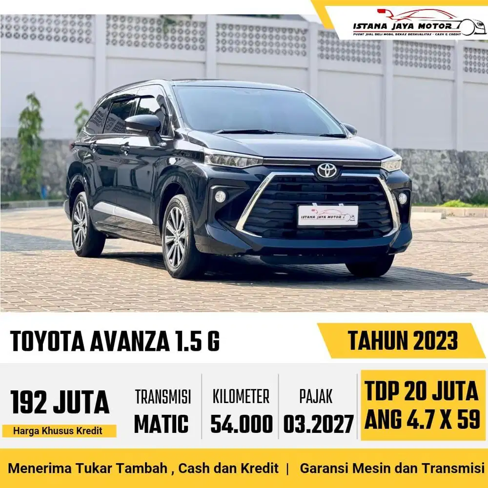 LOW KM !! Toyota Avanza 1.5 G Automatic Facelift 2023