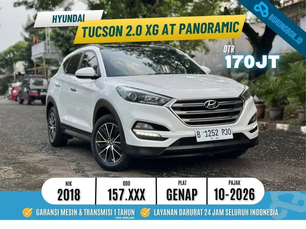 TERMURAH!!TUCSON 2.0 XG AT 2018 PUTIH FAVORIT