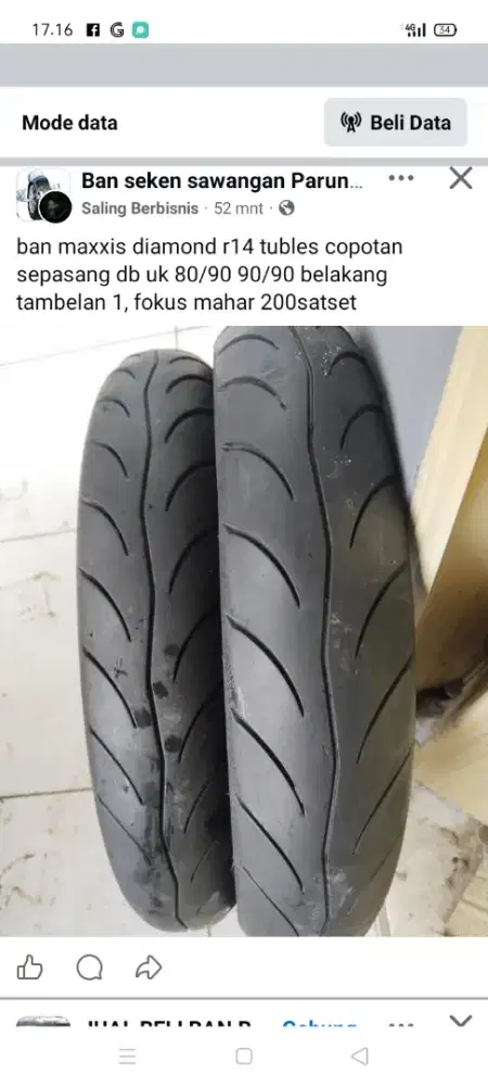 Ban metic ring 14 ukuran 80/90-14 90/90-14