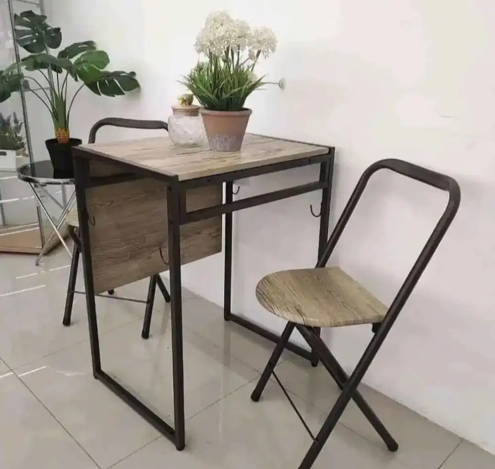 meja makan 2 kursi
