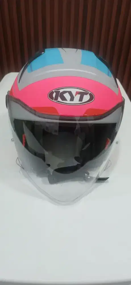 Dijual helm KYT D-city overtech match blue