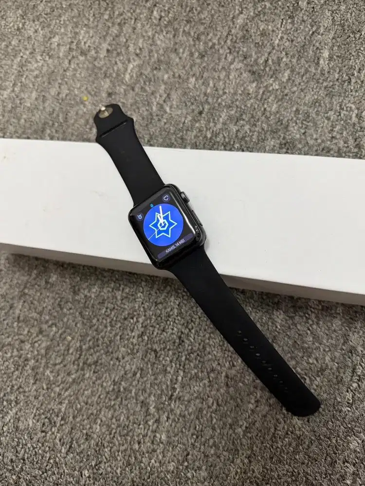 Apple Watch 42mm Sport Space Grey Semua Normal Fullset iWatch Murah