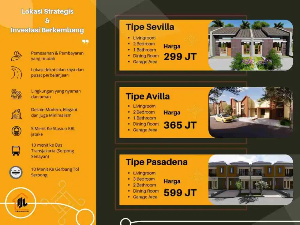 Rumah 1 dan 2lantai KPR DP suka dengan strategis dilegok dekat BSD