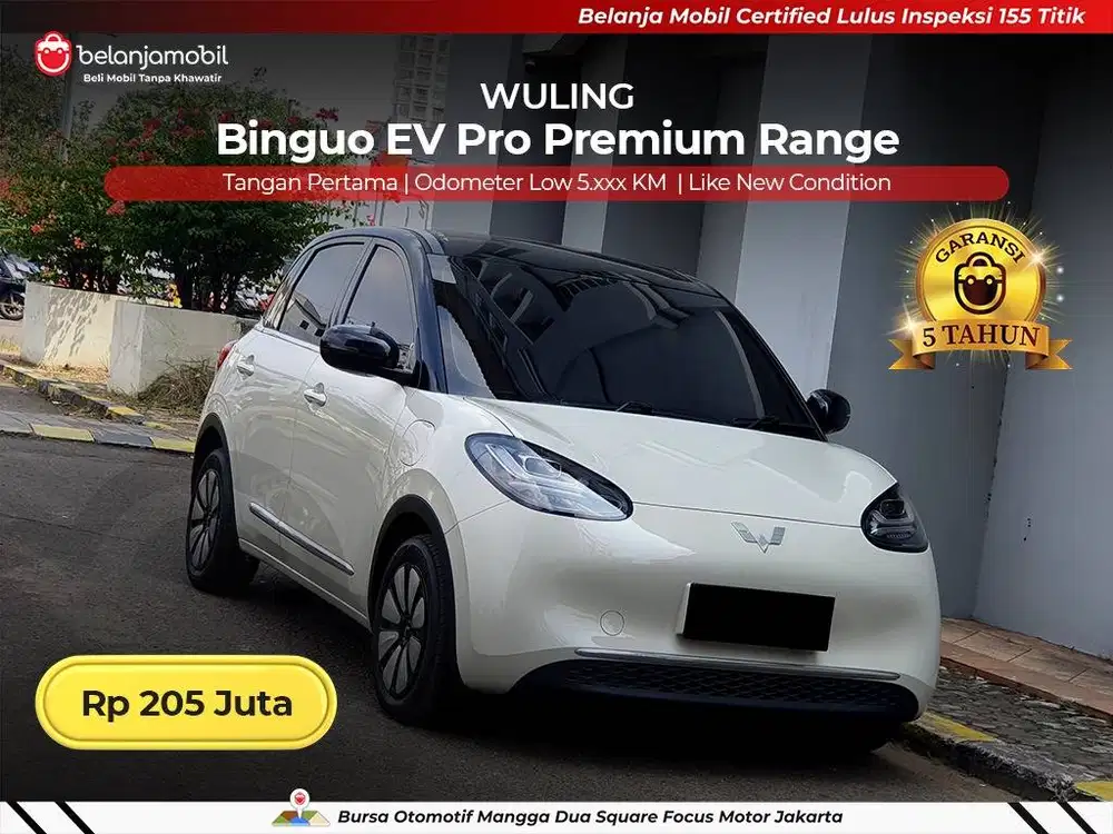 [ LOW KM 5RB ] Wuling Binguo EV Pro Premium Range AT 2025/2026