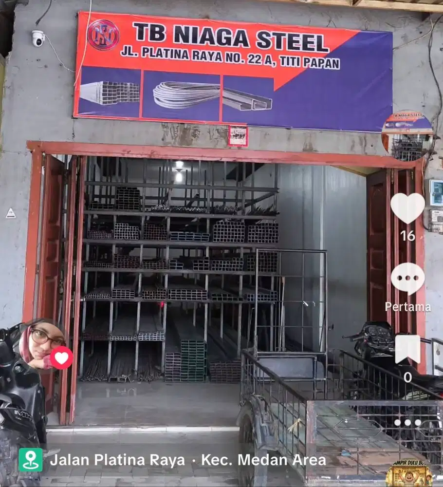 Menjual segala jenis besi,siku,plat & dll