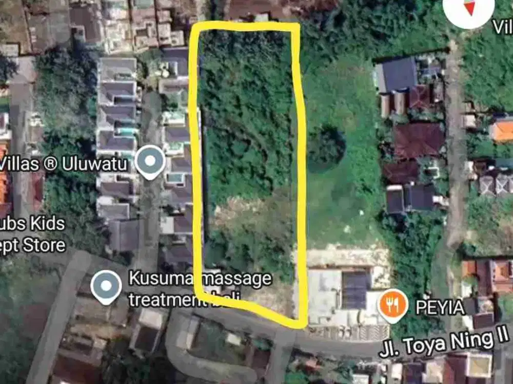 Lahan Komersial Main Road Toyaning Ungasan Dekat Bingin 3.500m2