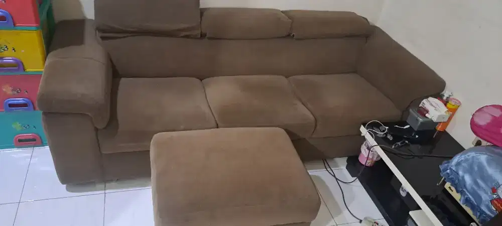 sofa kain utk 3 orang