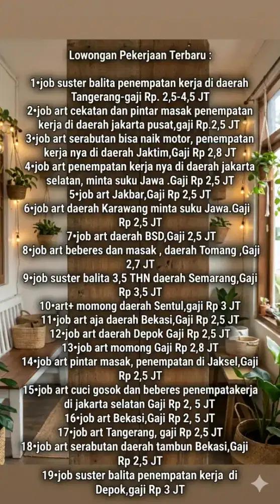Loker tanpa ijazah, tidak di tampung, tidak ada potongan