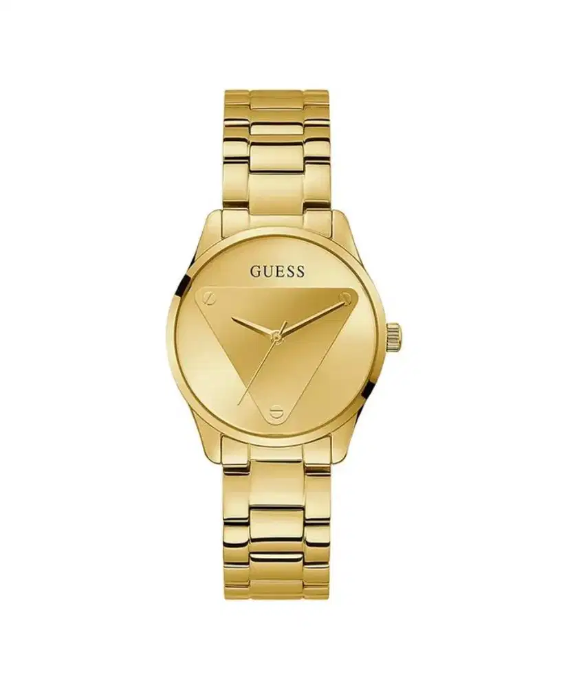 Jam tangan gold guess emblem GW0485L1 stainless steel ladies watch