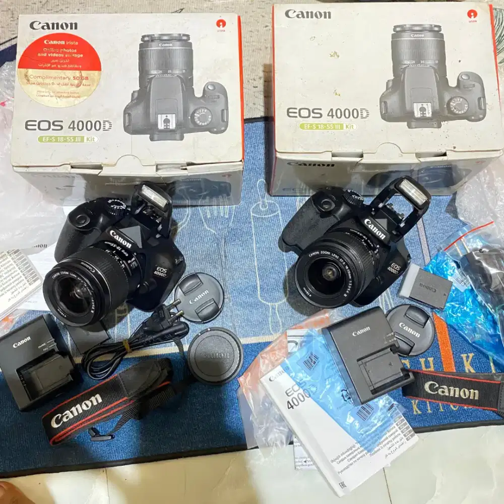 Canon 4000D 2 Unit Fullset