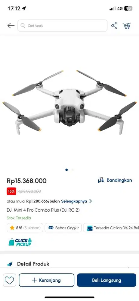 Cicilan drone cicilan Hp erafone plasa marina 3