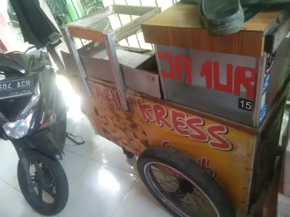 roda gerobak cilok dll