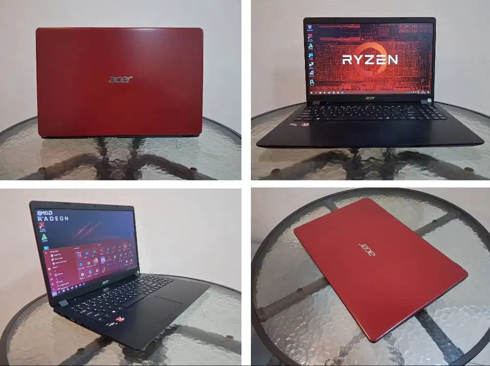 Laptop ACER AMD Ryzen DDR4 SSD +HDD Gaming Desain OK Mulus GAransi
