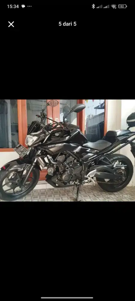 Yamaha Mt 25 warna hitam