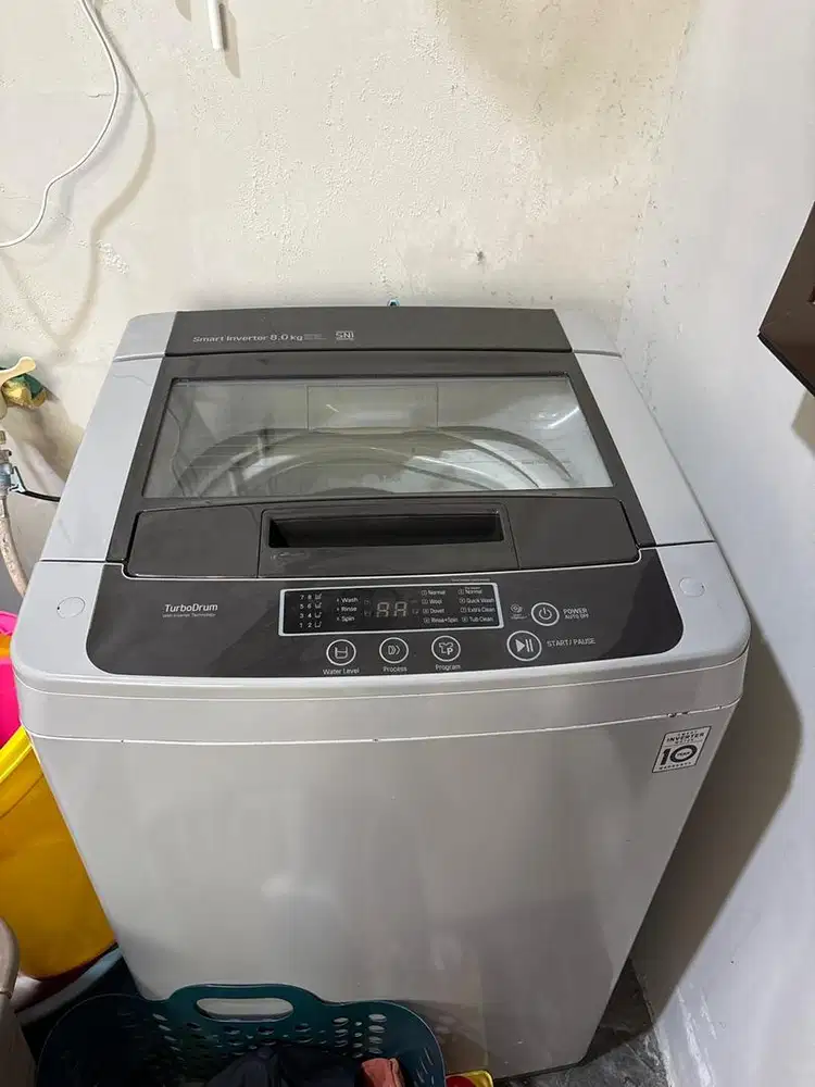 Mesin Cuci LG Top Loading smart inverter 8 kg