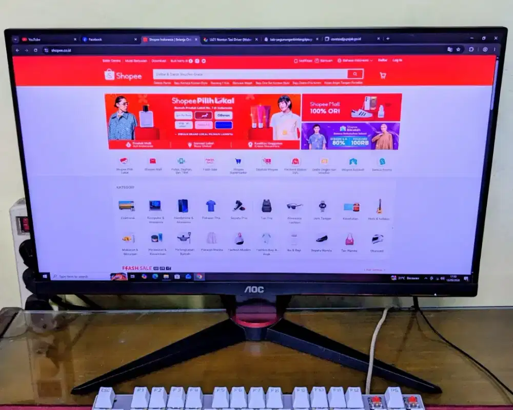 Monitor PC gaming AOC 24in
