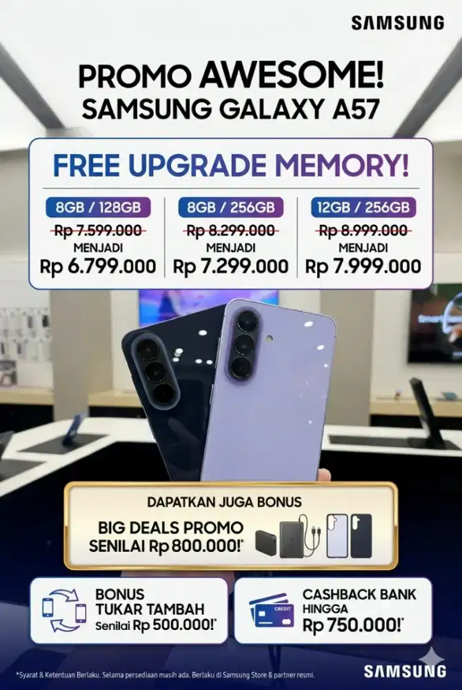 SAMSUNG GALAXY A57 BISA CICILAN