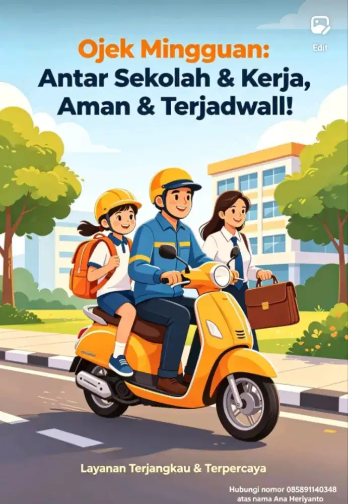 Yang butuh ojek mingguan boleh ya