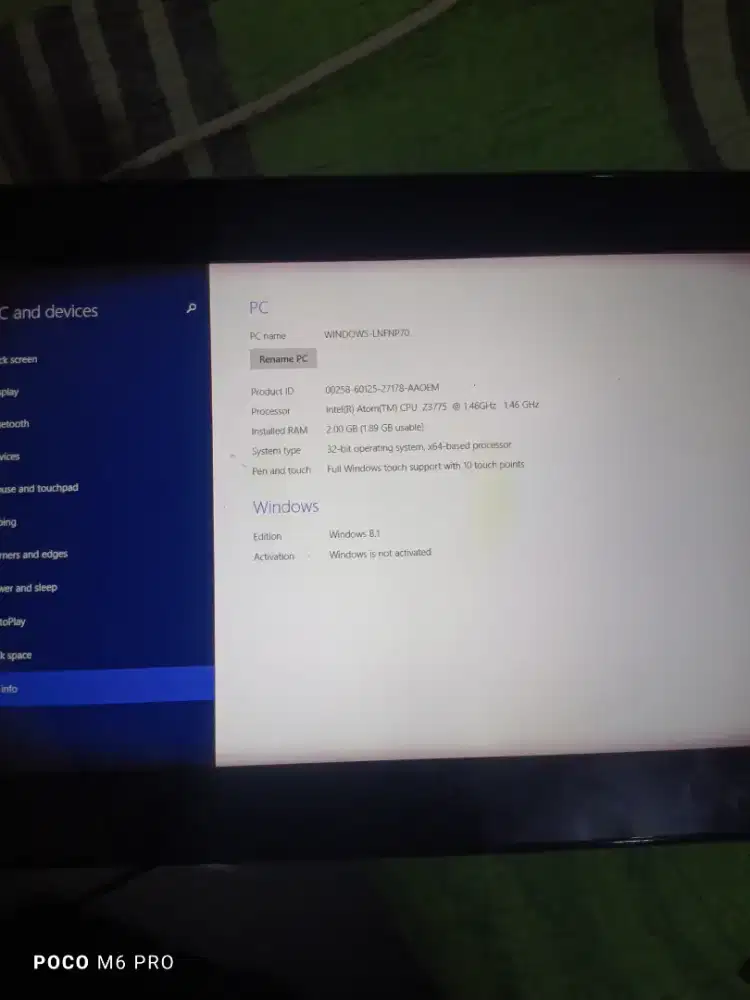 Tables pc widows asus