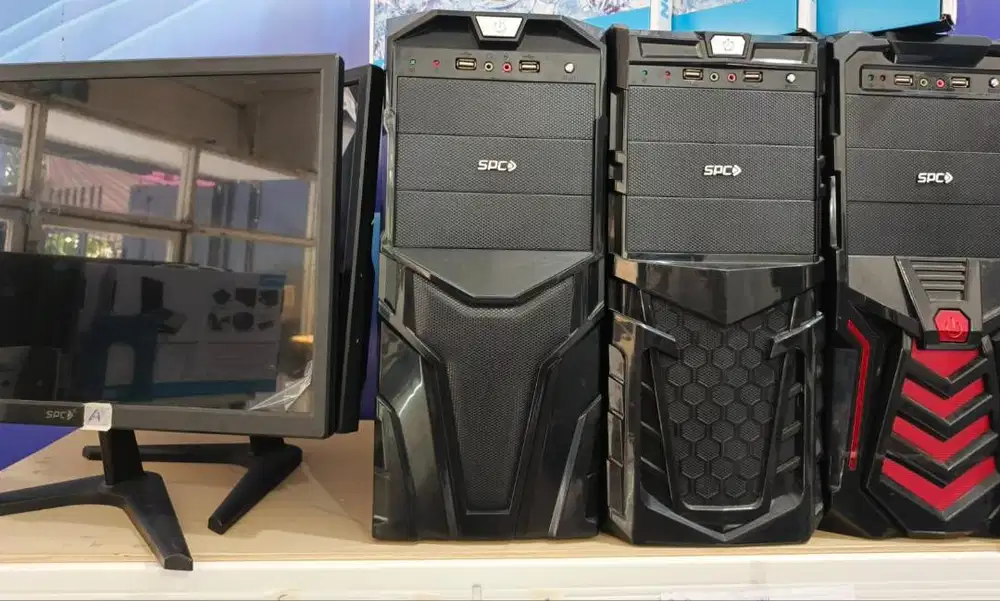 Cpu dan Monitor 1 Set Core i3 dgn Ssd Murah Ori Segel