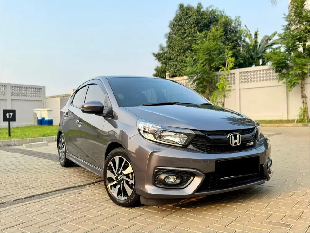(KM 13 RIBU) Honda Brio RS CVT Abu - abu 2022 SANGAT TERAWAT