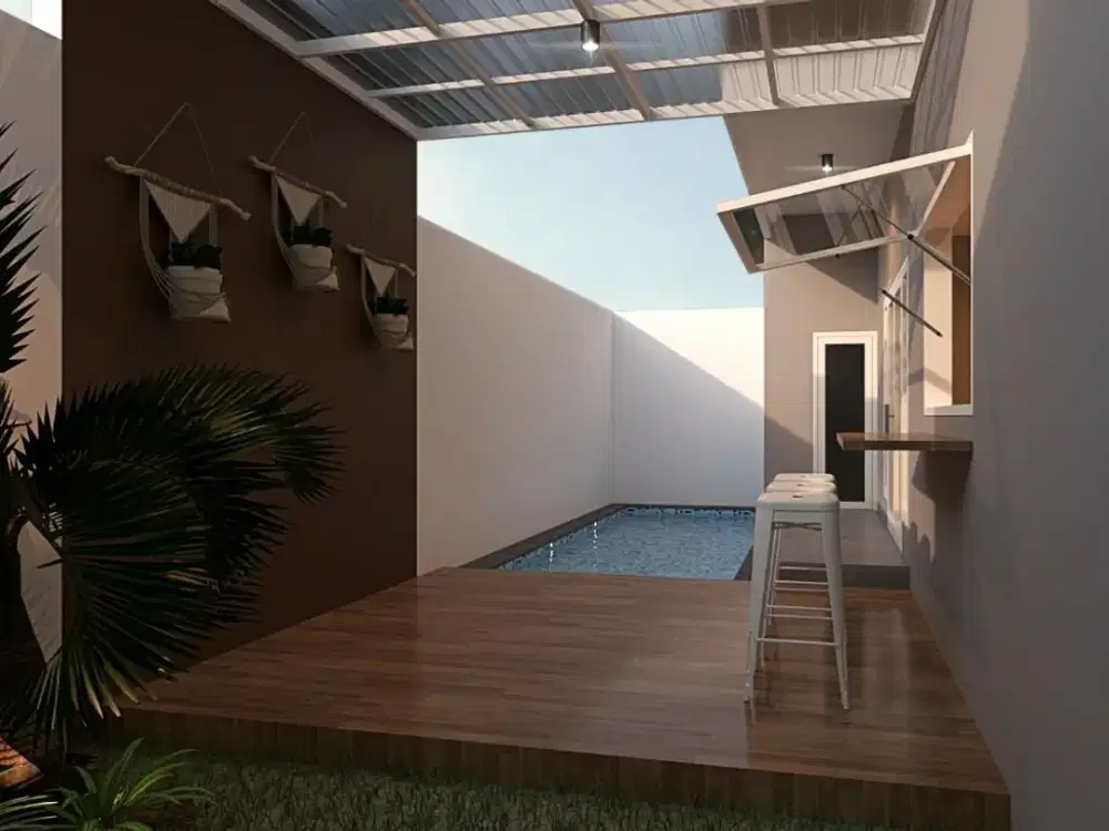 dijual villa siap bangun atas wisata BNS