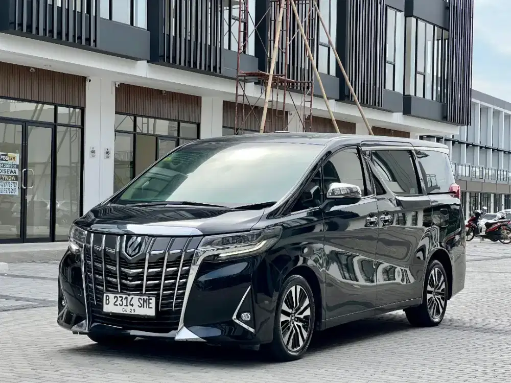 TOYOTA ALPHARD 2.5 G ATPM 2018 HITAM – UNIT SIAP PAKAI, TERAWAT