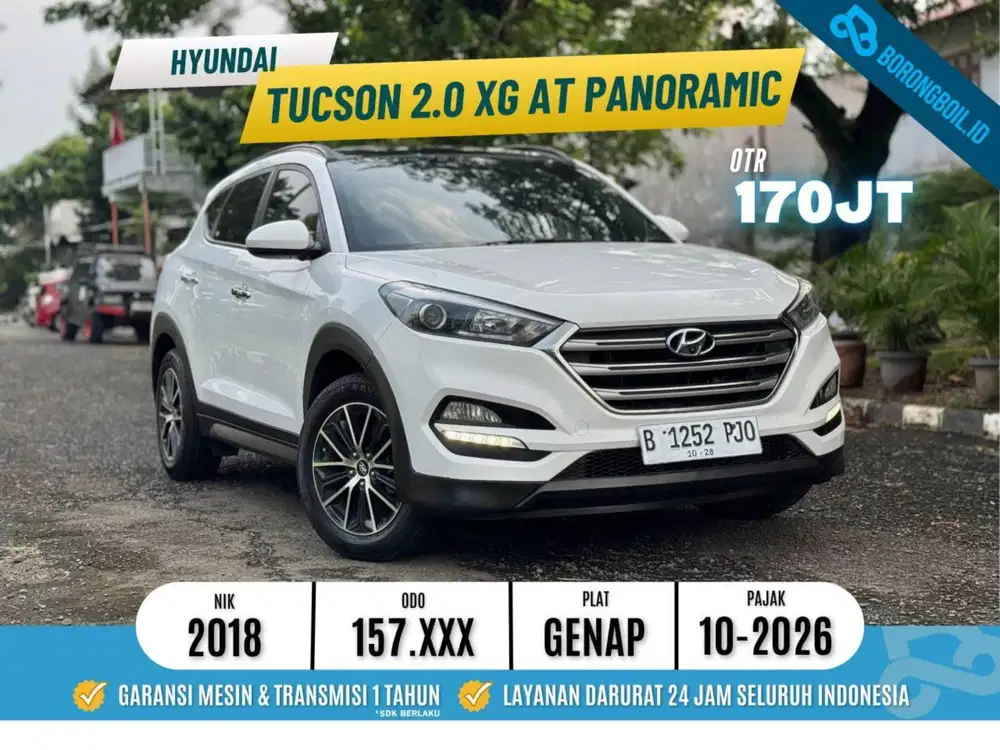 [TERMURAH] TUCSON 2.0 XG AT PANORAMIC 2018 PUTIH