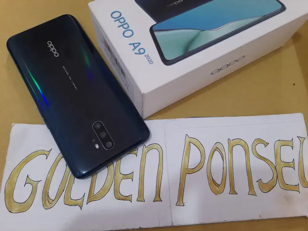 Oppo A9 ORI(128Gb/Ram8Gb+3Gb)Perfect.Lengkap#Golden Ponsel