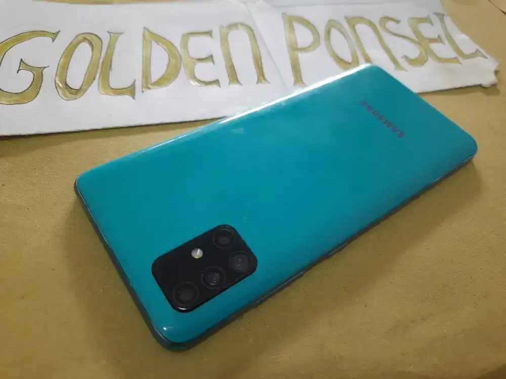 Samsung A51 ORI SEIN.Amolde(128Gb/Ram6Gb)mulus#Golden Ponsel